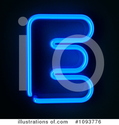 Royalty-Free (RF) Neon Letter Clipart Illustration by stockillustrations - Stock Sample #1093776