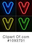 Neon Letters Clipart #1093731 by stockillustrations