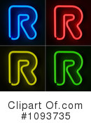 Neon Letters Clipart #1093735 by stockillustrations