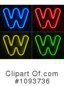 Neon Letters Clipart #1093736 by stockillustrations
