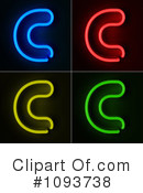 Neon Letters Clipart #1093738 by stockillustrations