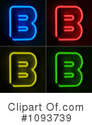 Neon Letters Clipart #1093739 by stockillustrations