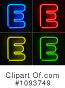 Neon Letters Clipart #1093749 by stockillustrations