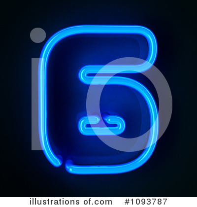 Neon Number Clipart #1093787 by stockillustrations