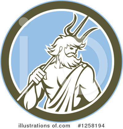 Poseidon Clipart #1258194 by patrimonio
