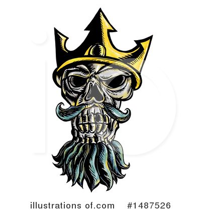 Royalty-Free (RF) Neptune Clipart Illustration by patrimonio - Stock Sample #1487526