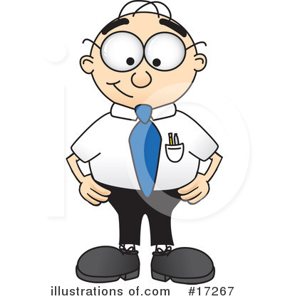 Royalty-Free (RF) Nerd 1 Character Clipart Illustration by Mascot Junction - Stock Sample #17267