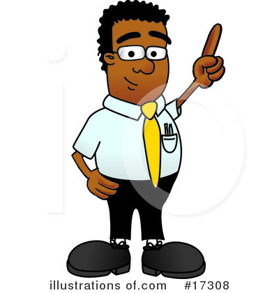 Royalty-Free (RF) Nerd 3 Character Clipart Illustration by Mascot Junction - Stock Sample #17308