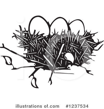 Bird Nest Clipart #1237534 by xunantunich
