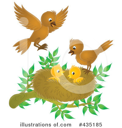 Royalty-Free (RF) Nest Clipart Illustration by Alex Bannykh - Stock Sample #435185