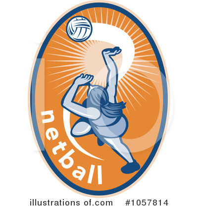 Royalty-Free (RF) Netball Clipart Illustration by patrimonio - Stock Sample #1057814