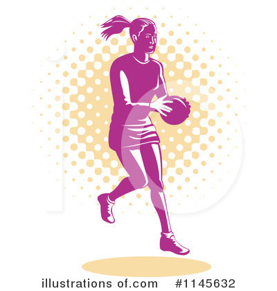 Royalty-Free (RF) Netball Clipart Illustration by patrimonio - Stock Sample #1145632