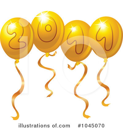 Party Balloons Clipart #1045070 by yayayoyo