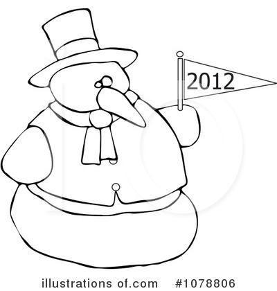 Royalty-Free (RF) New Year Clipart Illustration by djart - Stock Sample #1078806