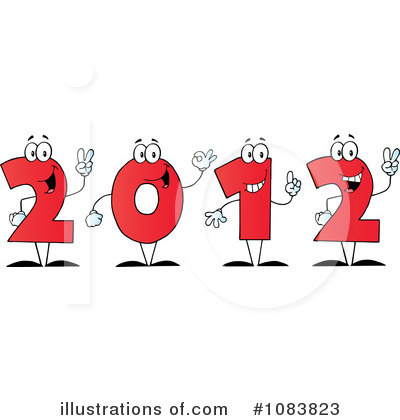 Royalty-Free (RF) New Year Clipart Illustration by Hit Toon - Stock Sample #1083823