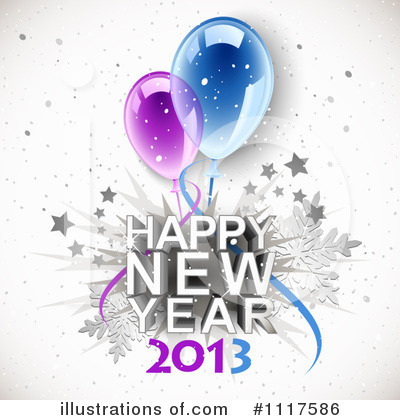 Royalty-Free (RF) New Year Clipart Illustration by Oligo - Stock Sample #1117586