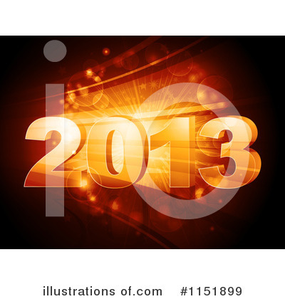 Royalty-Free (RF) New Year Clipart Illustration by elaineitalia - Stock Sample #1151899