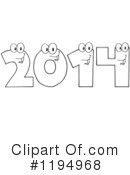 New Year Clipart #1194968 by Hit Toon