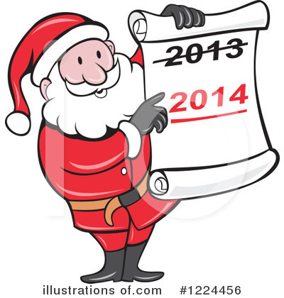 Royalty-Free (RF) New Year Clipart Illustration by patrimonio - Stock Sample #1224456
