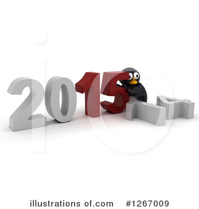 Penguin Clipart #1267009 by KJ Pargeter