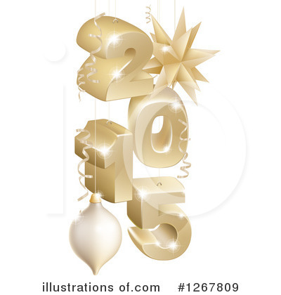 Royalty-Free (RF) New Year Clipart Illustration by AtStockIllustration - Stock Sample #1267809