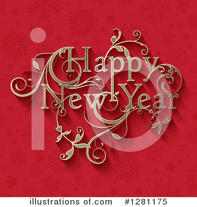 New Year Clipart #1281175 by KJ Pargeter