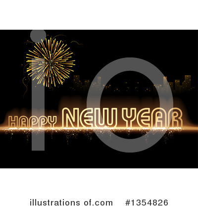 Royalty-Free (RF) New Year Clipart Illustration by dero - Stock Sample #1354826