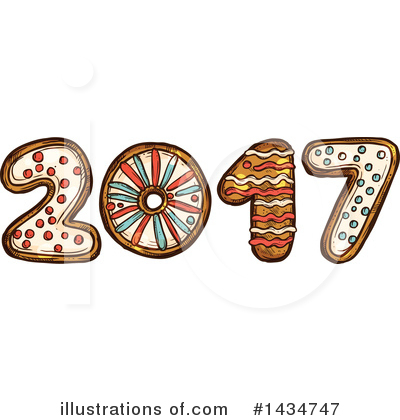 New Year Clipart #1434747 by Vector Tradition SM
