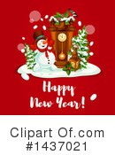 New Year Clipart #1437021 by Vector Tradition SM