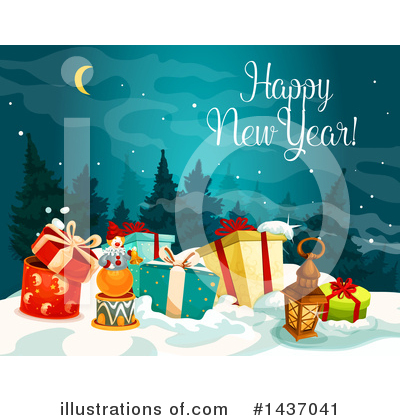 Royalty-Free (RF) New Year Clipart Illustration by Vector Tradition SM - Stock Sample #1437041