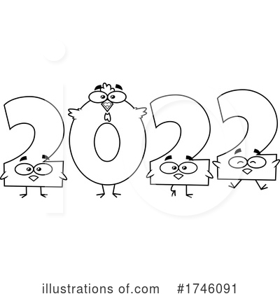 Royalty-Free (RF) New Year Clipart Illustration by Hit Toon - Stock Sample #1746091
