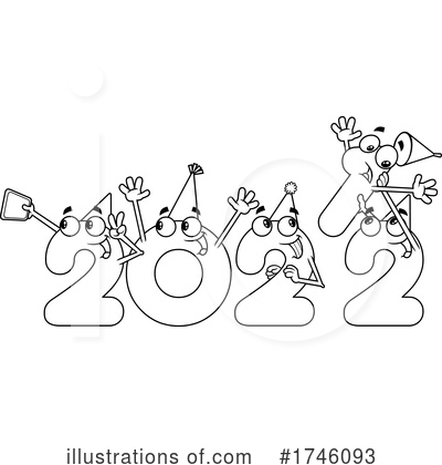 Royalty-Free (RF) New Year Clipart Illustration by Hit Toon - Stock Sample #1746093