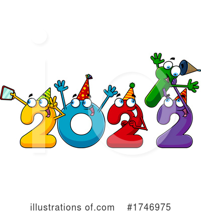 Royalty-Free (RF) New Year Clipart Illustration by Hit Toon - Stock Sample #1746975