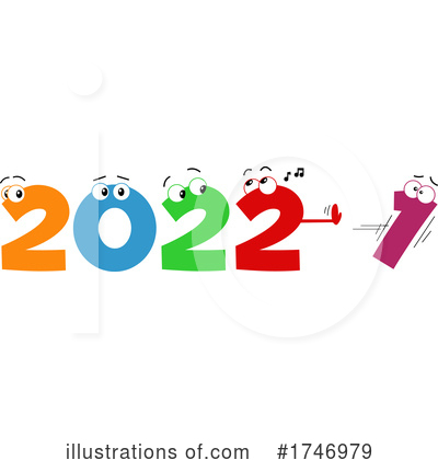 New Year Clipart #1746979 by Hit Toon