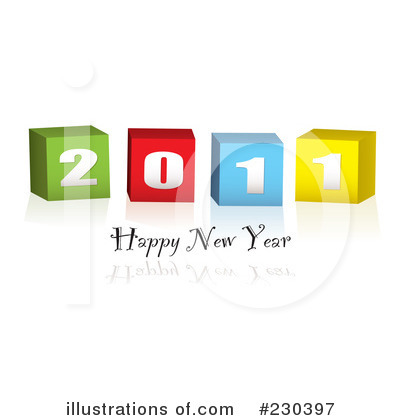 Royalty-Free (RF) New Year Clipart Illustration by michaeltravers - Stock Sample #230397