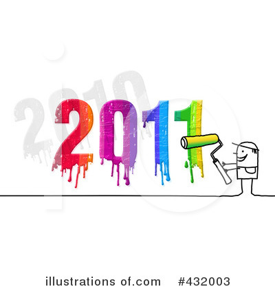 Royalty-Free (RF) New Year Clipart Illustration by NL shop - Stock Sample #432003