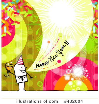 Royalty-Free (RF) New Year Clipart Illustration by NL shop - Stock Sample #432004