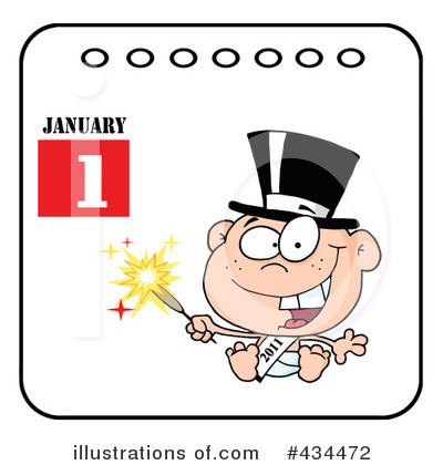 Royalty-Free (RF) New Year Clipart Illustration by Hit Toon - Stock Sample #434472