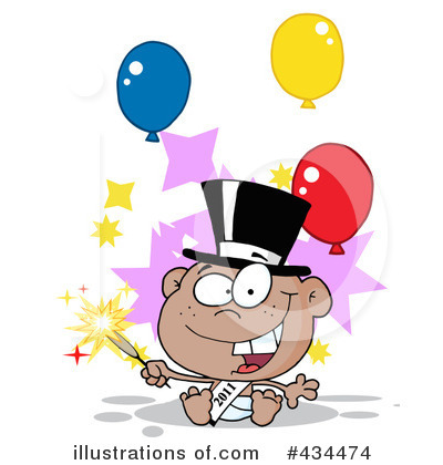 Royalty-Free (RF) New Year Clipart Illustration by Hit Toon - Stock Sample #434474