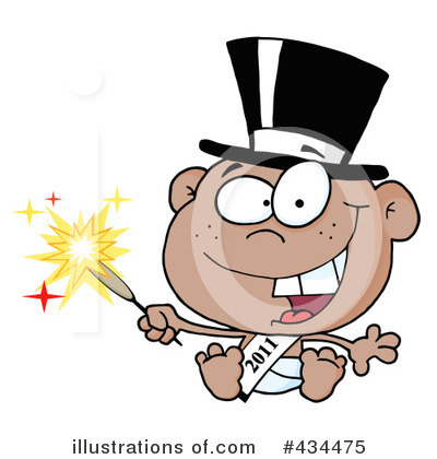 Royalty-Free (RF) New Year Clipart Illustration by Hit Toon - Stock Sample #434475