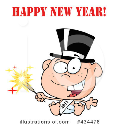 Royalty-Free (RF) New Year Clipart Illustration by Hit Toon - Stock Sample #434478