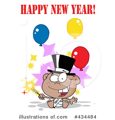 Royalty-Free (RF) New Year Clipart Illustration by Hit Toon - Stock Sample #434484