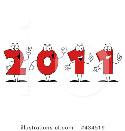 New Year Clipart #434519 by Hit Toon