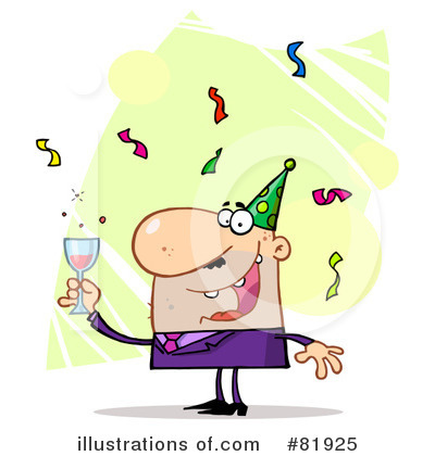 Royalty-Free (RF) New Year Clipart Illustration by Hit Toon - Stock Sample #81925