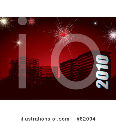 Royalty-Free (RF) New Year Clipart Illustration by michaeltravers - Stock Sample #82004