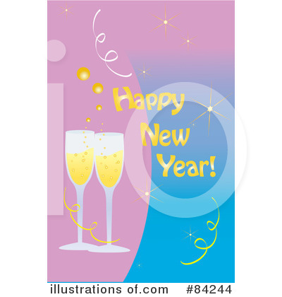 Royalty-Free (RF) New Year Clipart Illustration by Pams Clipart - Stock Sample #84244