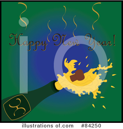 Royalty-Free (RF) New Year Clipart Illustration by Pams Clipart - Stock Sample #84250