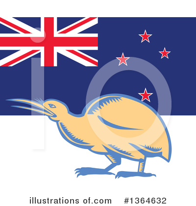 Kiwi Bird Clipart #1364632 by patrimonio