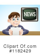 News Anchor Clipart #1182429 by AtStockIllustration