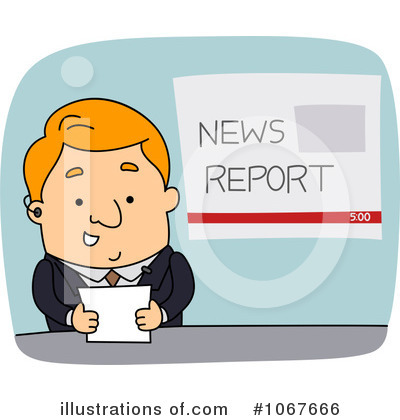 News Anchors Clipart #1067666 by BNP Design Studio